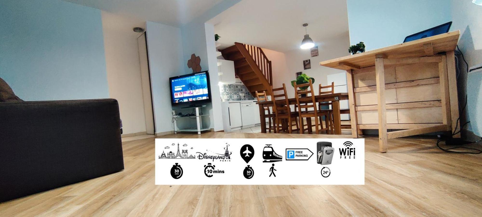 House Near Disneyland And Paris Apartment Биси Сен Жорж Екстериор снимка