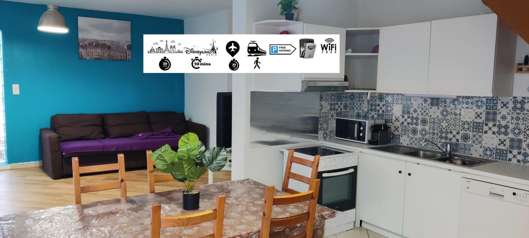 House Near Disneyland And Paris Apartment Биси Сен Жорж Екстериор снимка